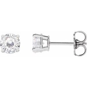 5 mm Stuller Lab-Grown Moissanite Earrings
