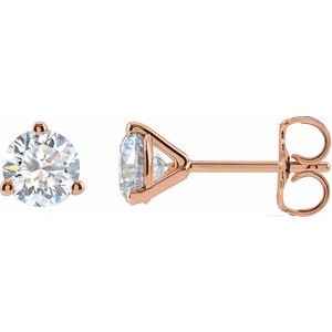 1 CTW Lab-Grown Diamond Stud Earrings