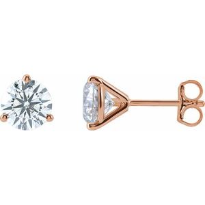 2 CTW Lab-Grown Diamond Stud Earrings
