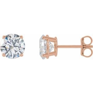 2 CTW Lab-Grown Diamond Earrings