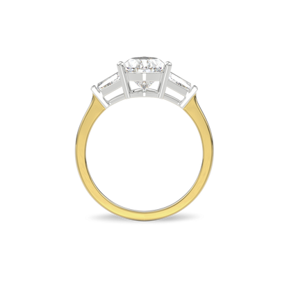 Daphnis Three Stones Engagement Ring Pear•Yellow Gold