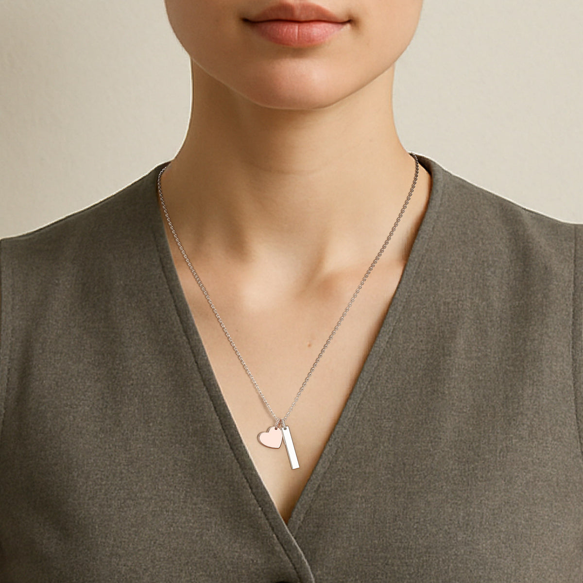 Heart Engravable Pendant Silver SP003