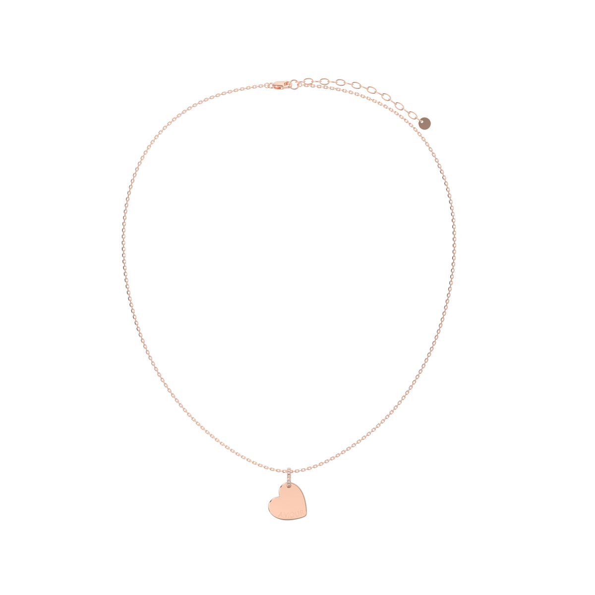 Heart Engravable Pendant Silver SP003