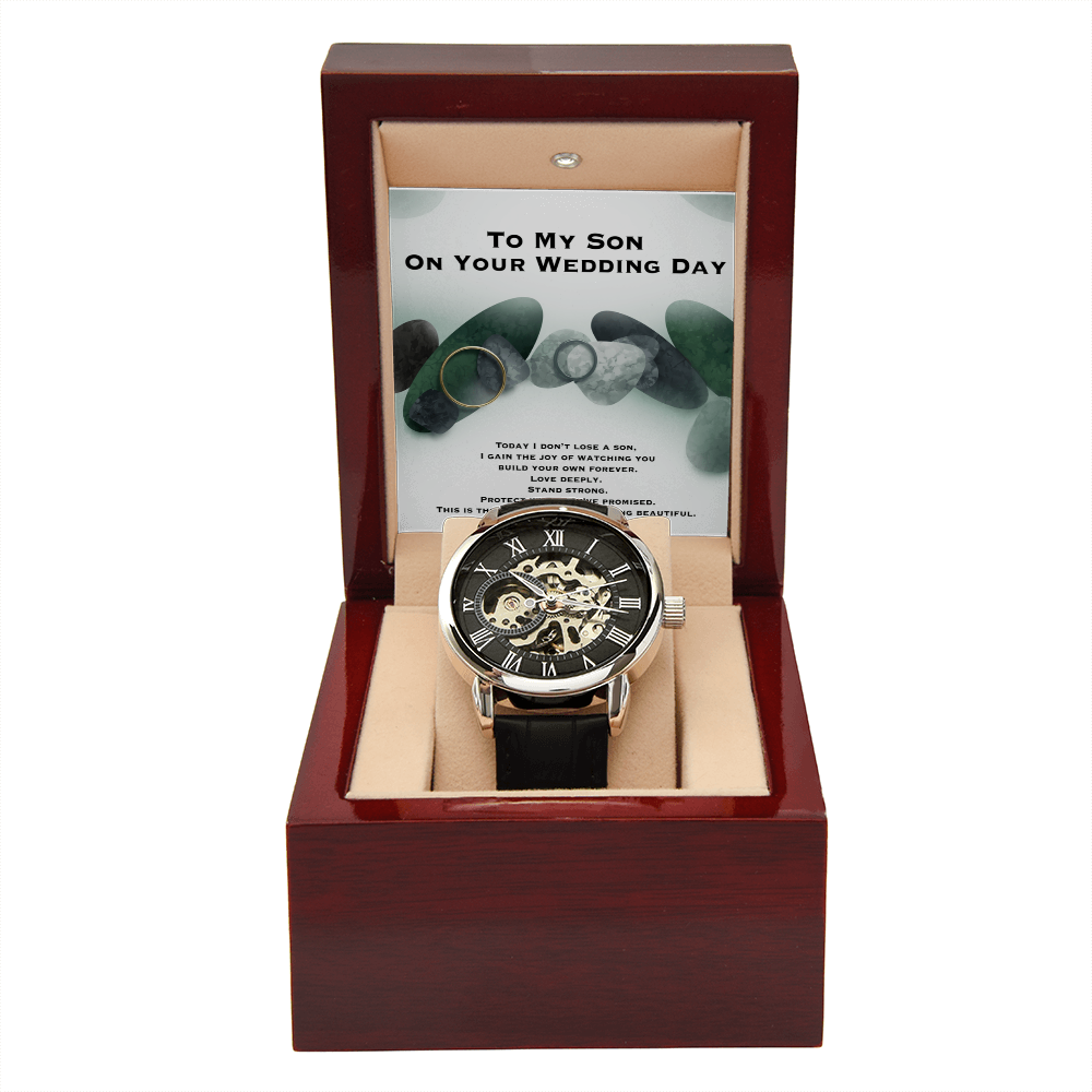 Wedding Gift To Son- Openwork Watch