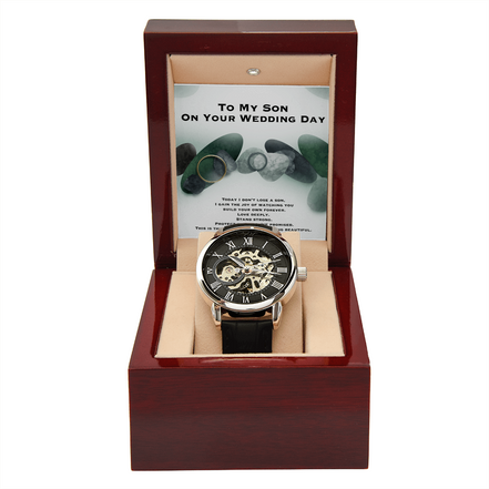 Wedding Gift To Son- Openwork Watch