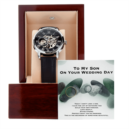 Wedding Gift To Son- Openwork Watch