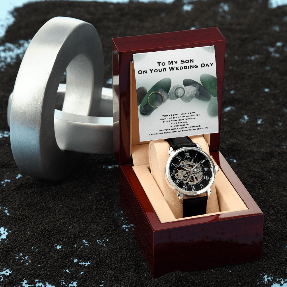 Wedding Gift To Son- Openwork Watch