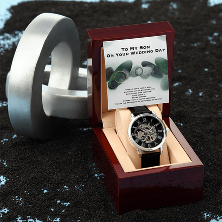 Wedding Gift To Son- Openwork Watch