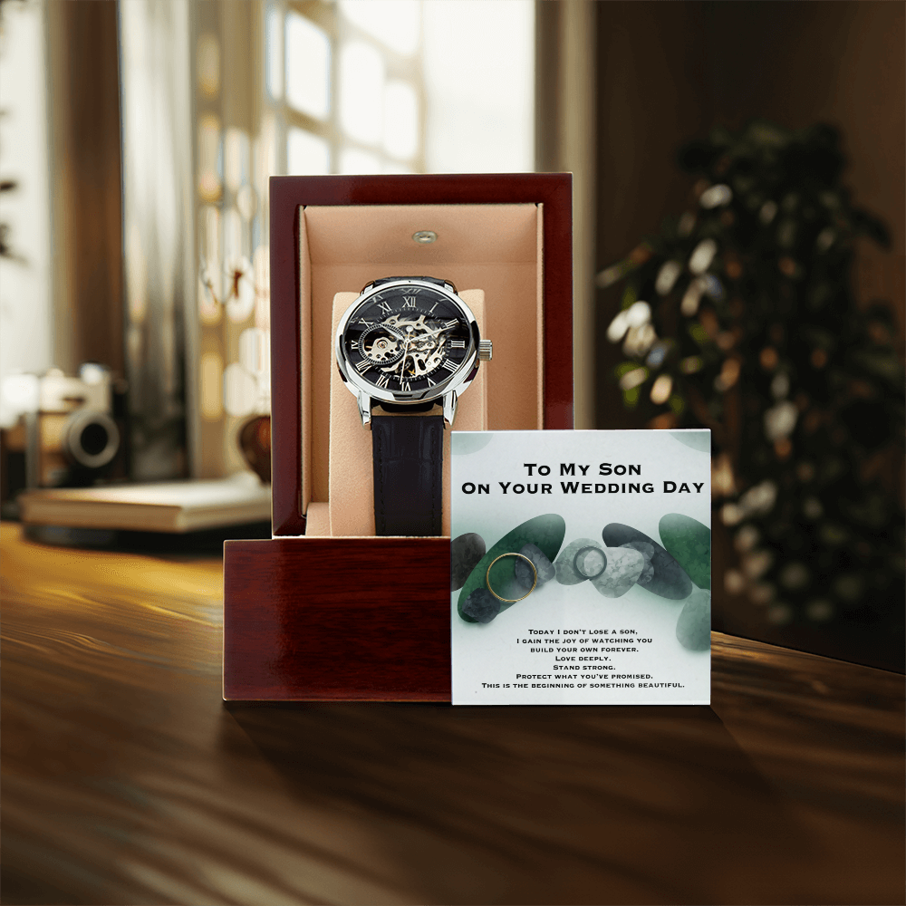 Wedding Gift To Son- Openwork Watch