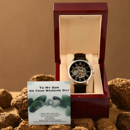 Wedding Gift To Son- Openwork Watch