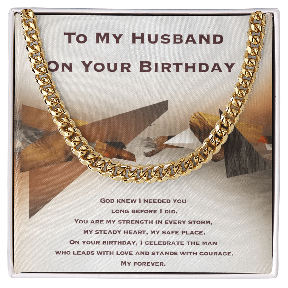 Birthday Gift for Husband- Cuban Link Chain