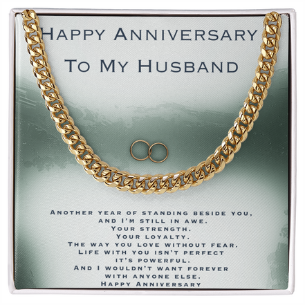 Anniversary Gift For Husband- Cuban Link Chain