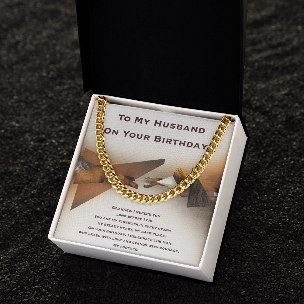Birthday Gift for Husband- Cuban Link Chain