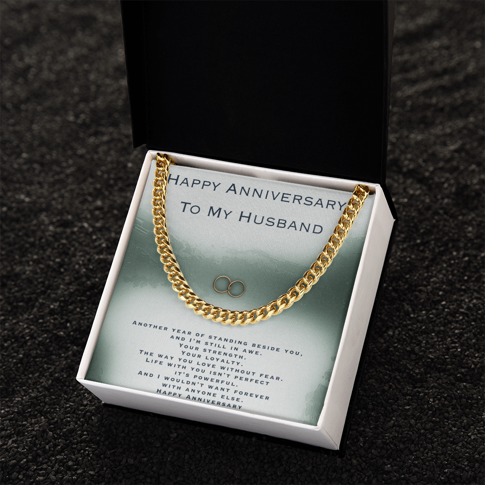 Anniversary Gift For Husband- Cuban Link Chain