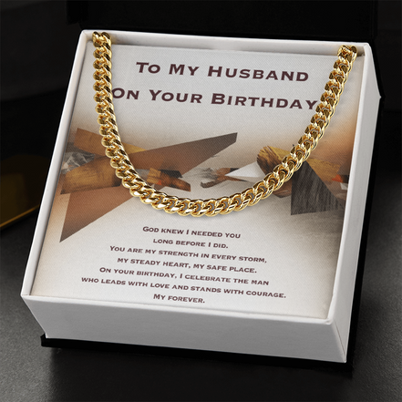 Birthday Gift for Husband- Cuban Link Chain