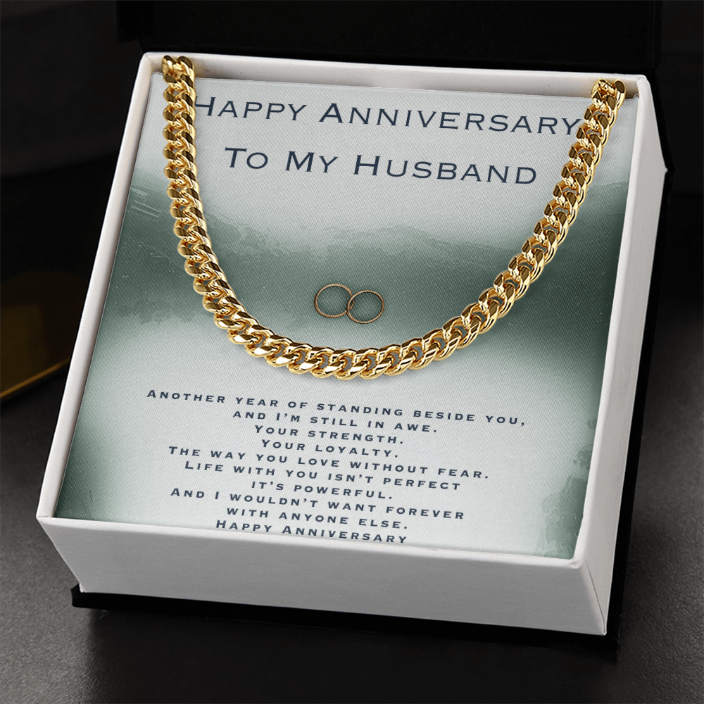 Anniversary Gift For Husband- Cuban Link Chain