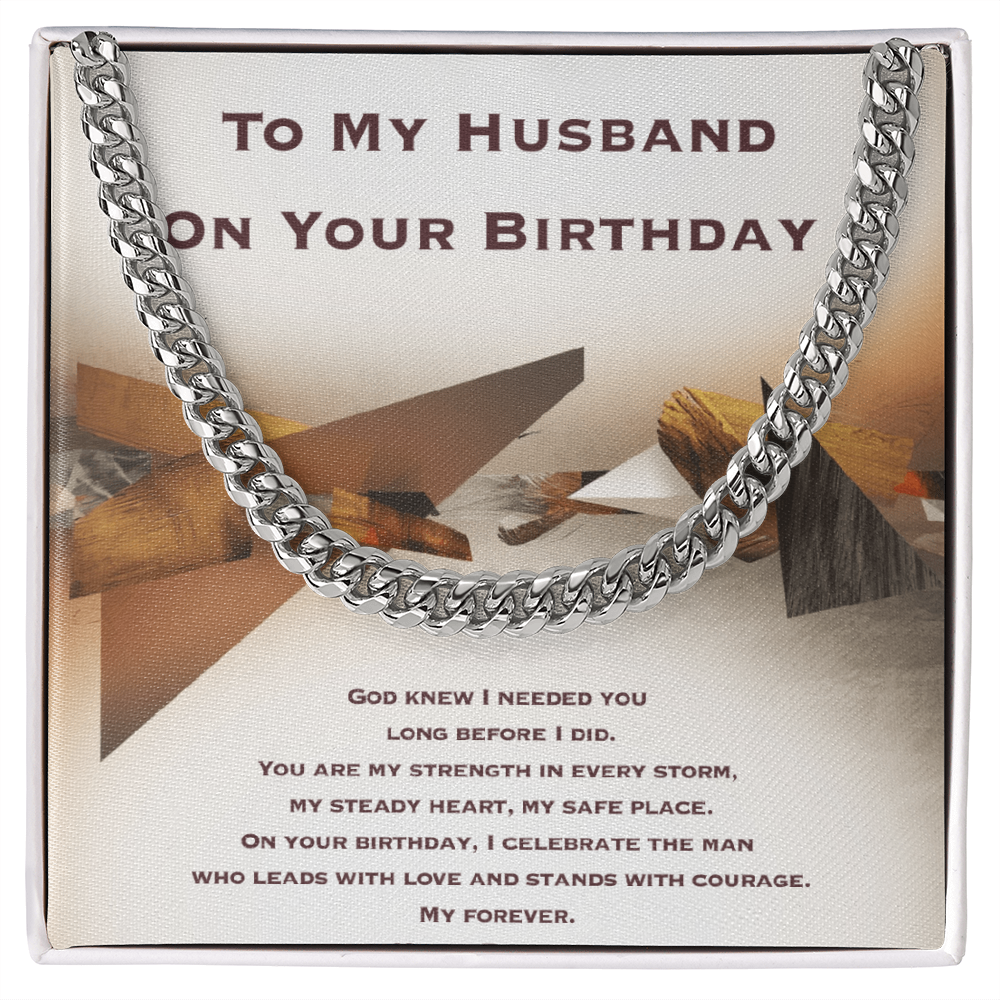 Birthday Gift for Husband- Cuban Link Chain