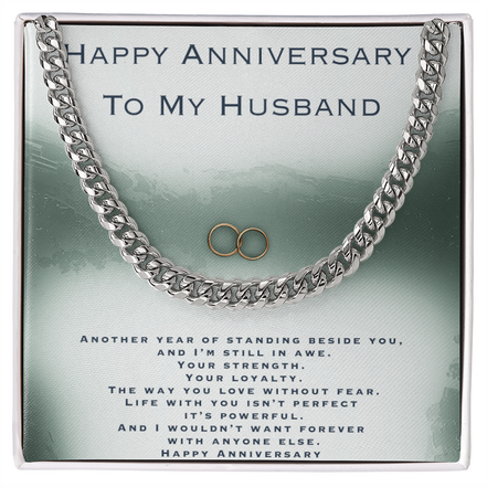 Anniversary Gift For Husband- Cuban Link Chain
