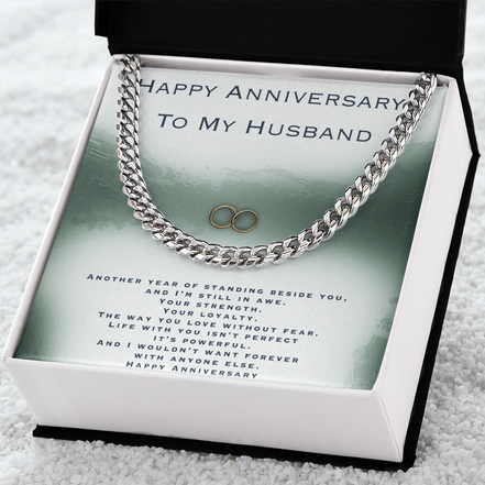 Anniversary Gift For Husband- Cuban Link Chain