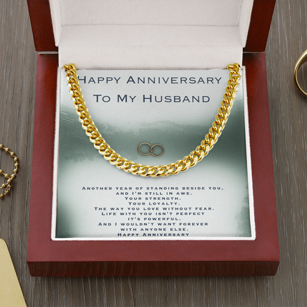 Anniversary Gift For Husband- Cuban Link Chain