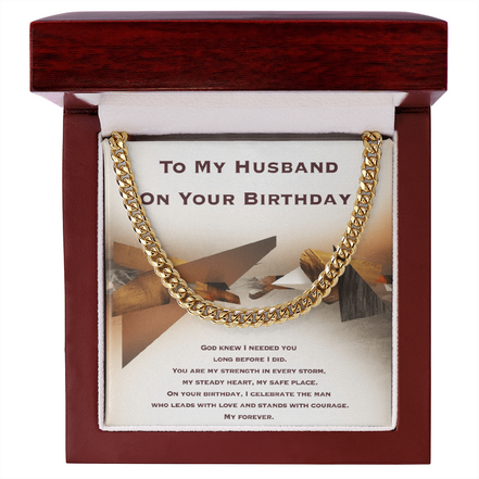 Birthday Gift for Husband- Cuban Link Chain