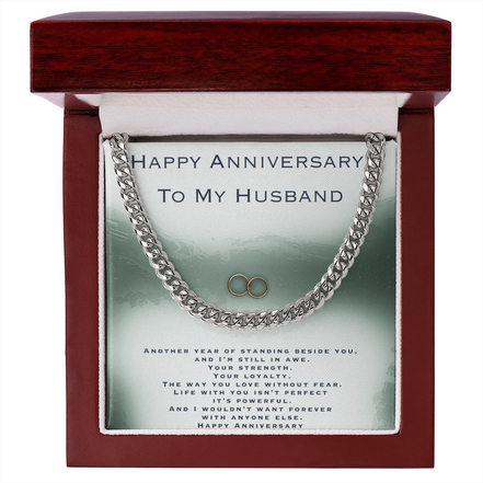Anniversary Gift For Husband- Cuban Link Chain