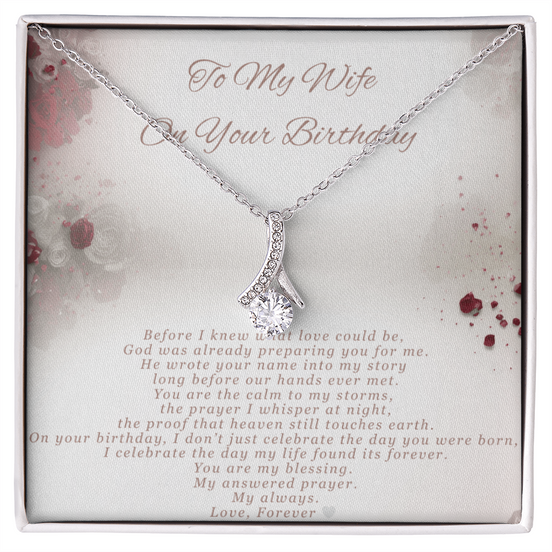 Alluring Beauty Necklace Birthday Gift- For Wife