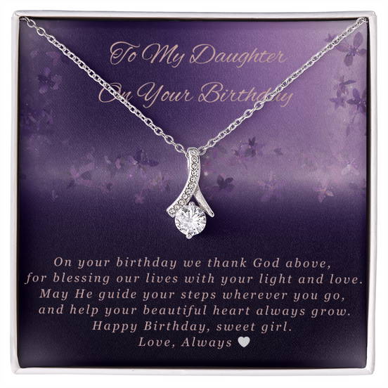 Birthday Gift for Daughter- Purple Flowers