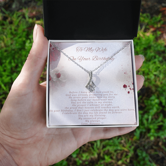 Alluring Beauty Necklace Birthday Gift- For Wife