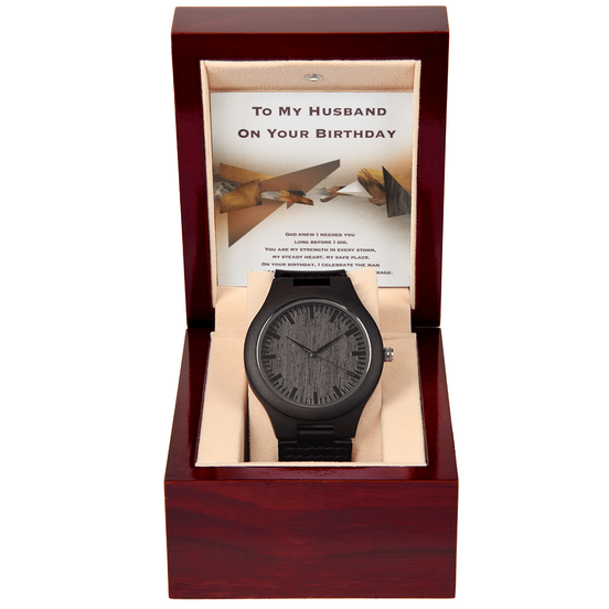 Birthday Gift for Husband- Wooden Watch