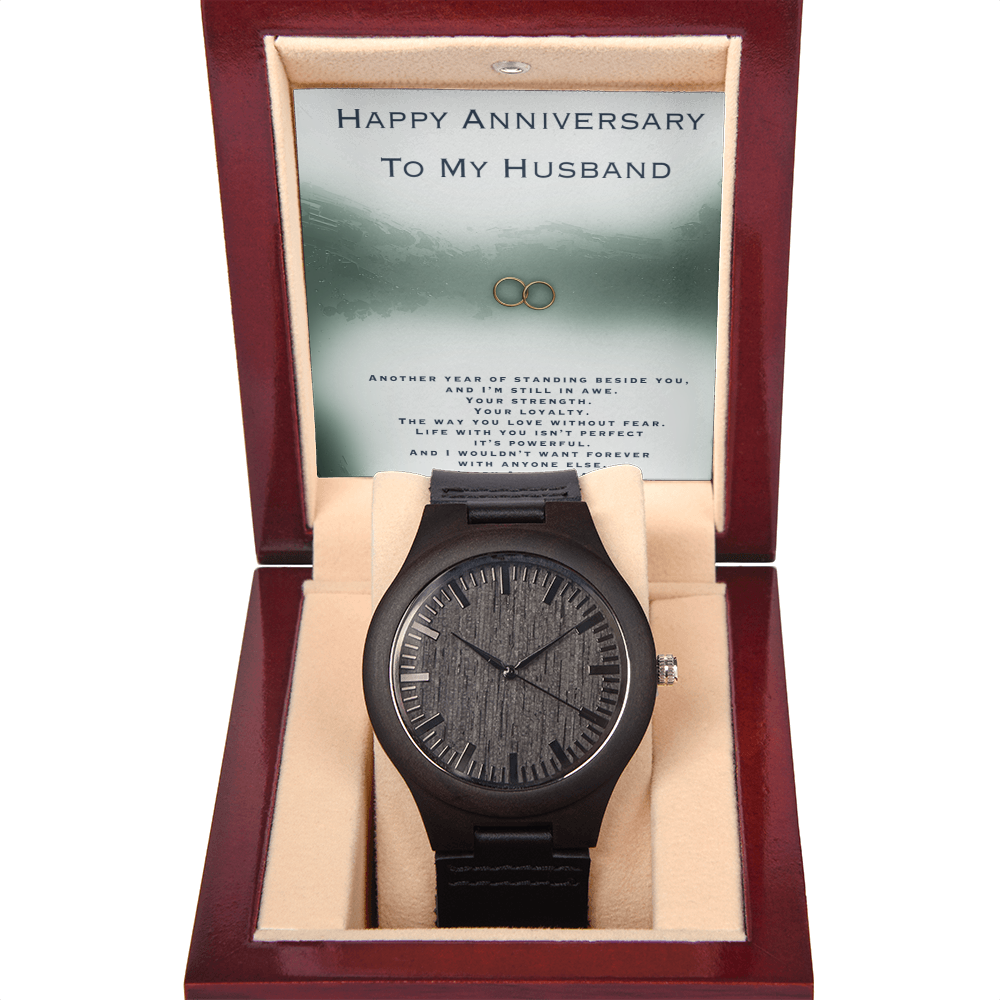 Anniversary Gift For Husband- Wooden Watch