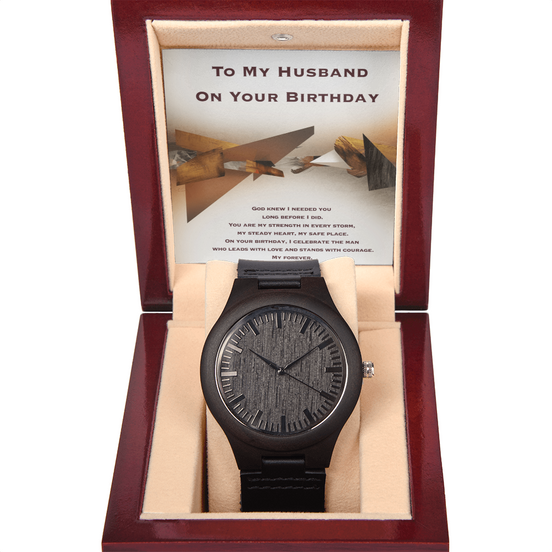 Birthday Gift for Husband- Wooden Watch