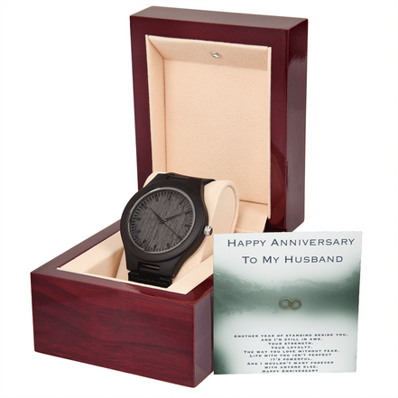 Anniversary Gift For Husband- Wooden Watch