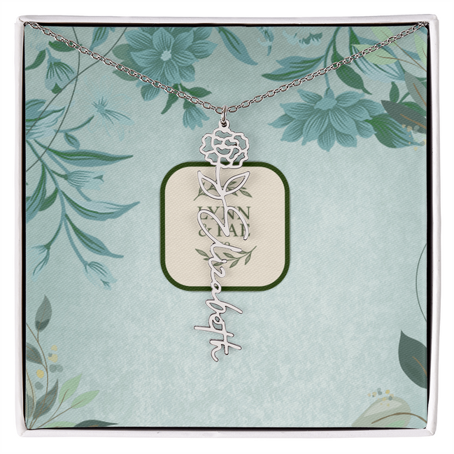 The Blooming Beauty Name Necklace