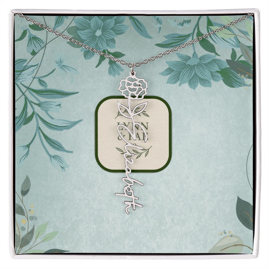 The Blooming Beauty Name Necklace