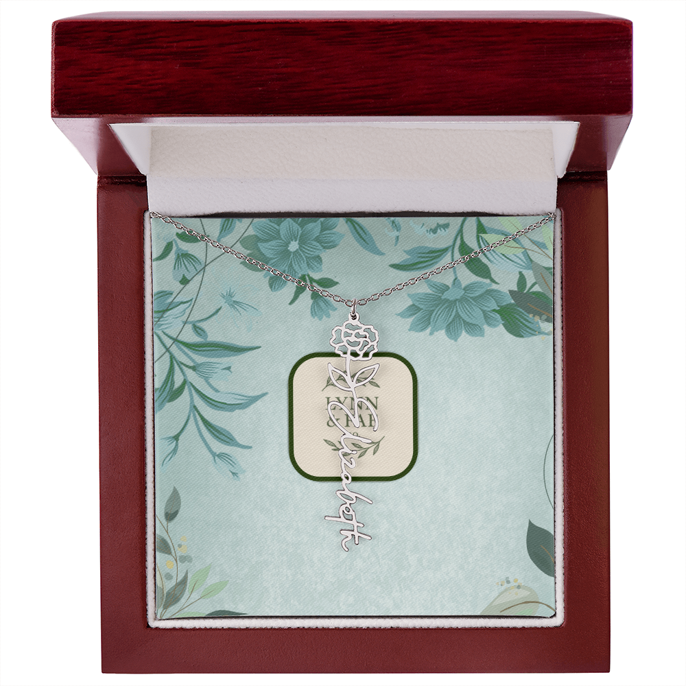 The Blooming Beauty Name Necklace