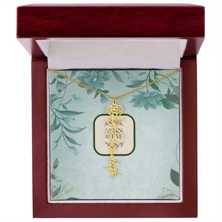 The Blooming Beauty Name Necklace