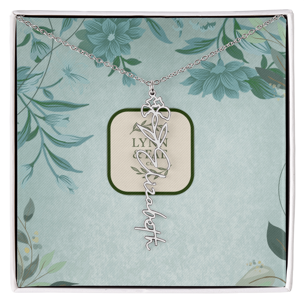 The Blooming Beauty Name Necklace