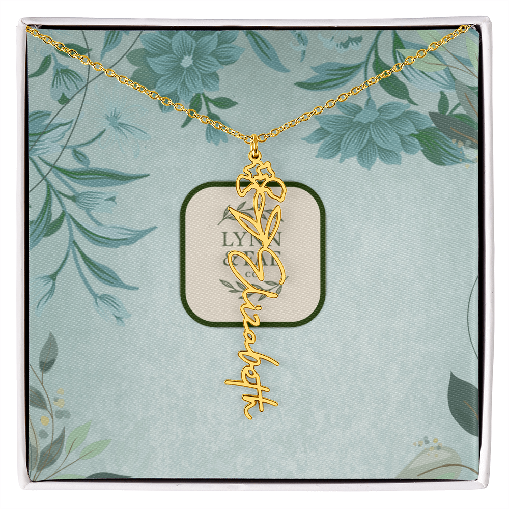 The Blooming Beauty Name Necklace