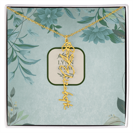 The Blooming Beauty Name Necklace