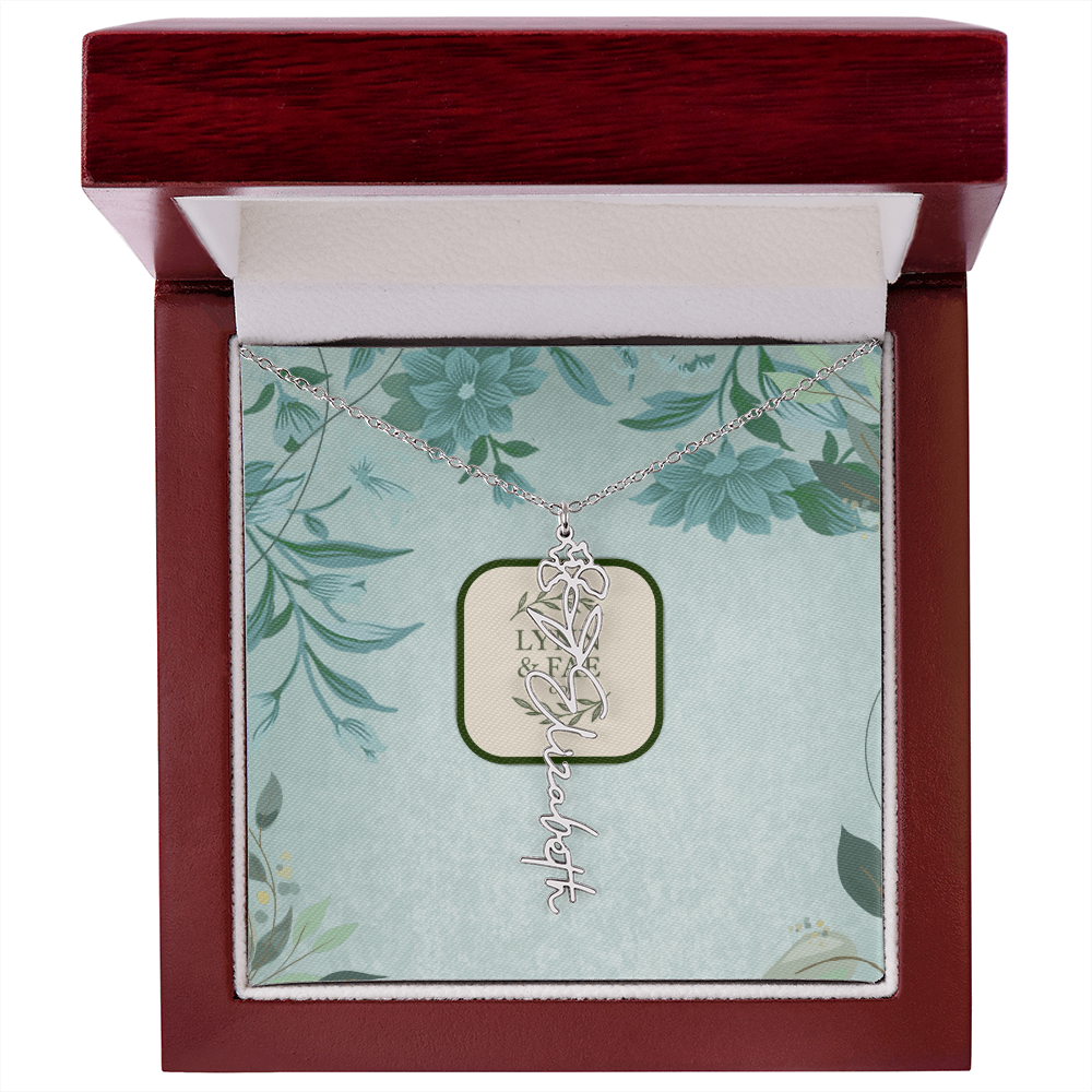 The Blooming Beauty Name Necklace