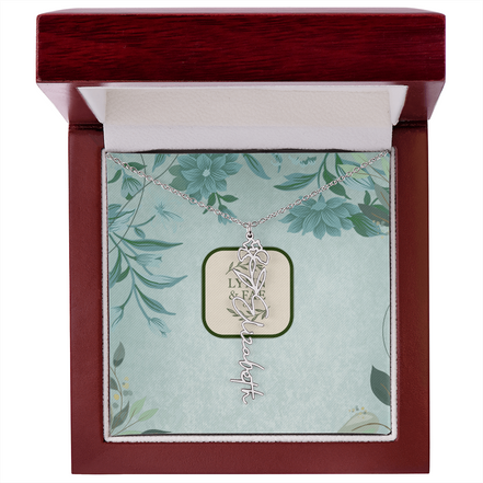 The Blooming Beauty Name Necklace