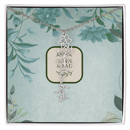 The Blooming Beauty Name Necklace