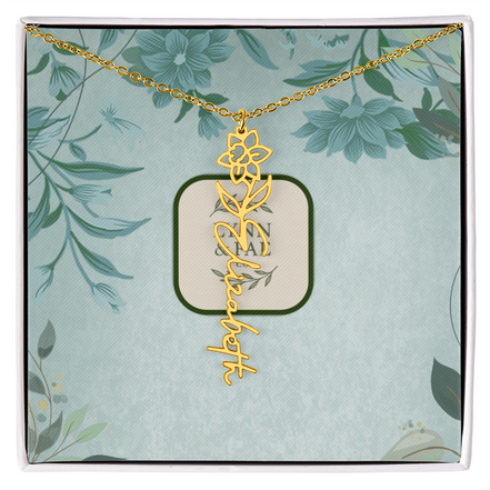 The Blooming Beauty Name Necklace