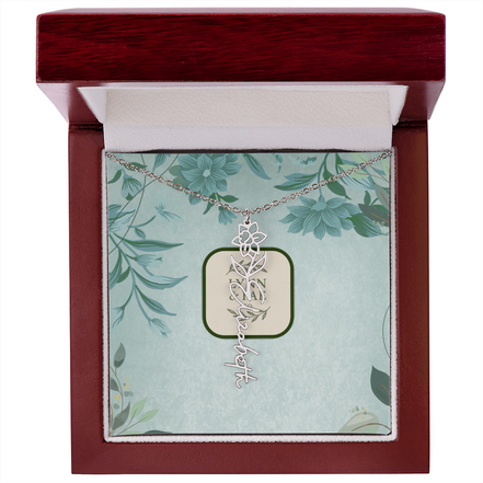 The Blooming Beauty Name Necklace