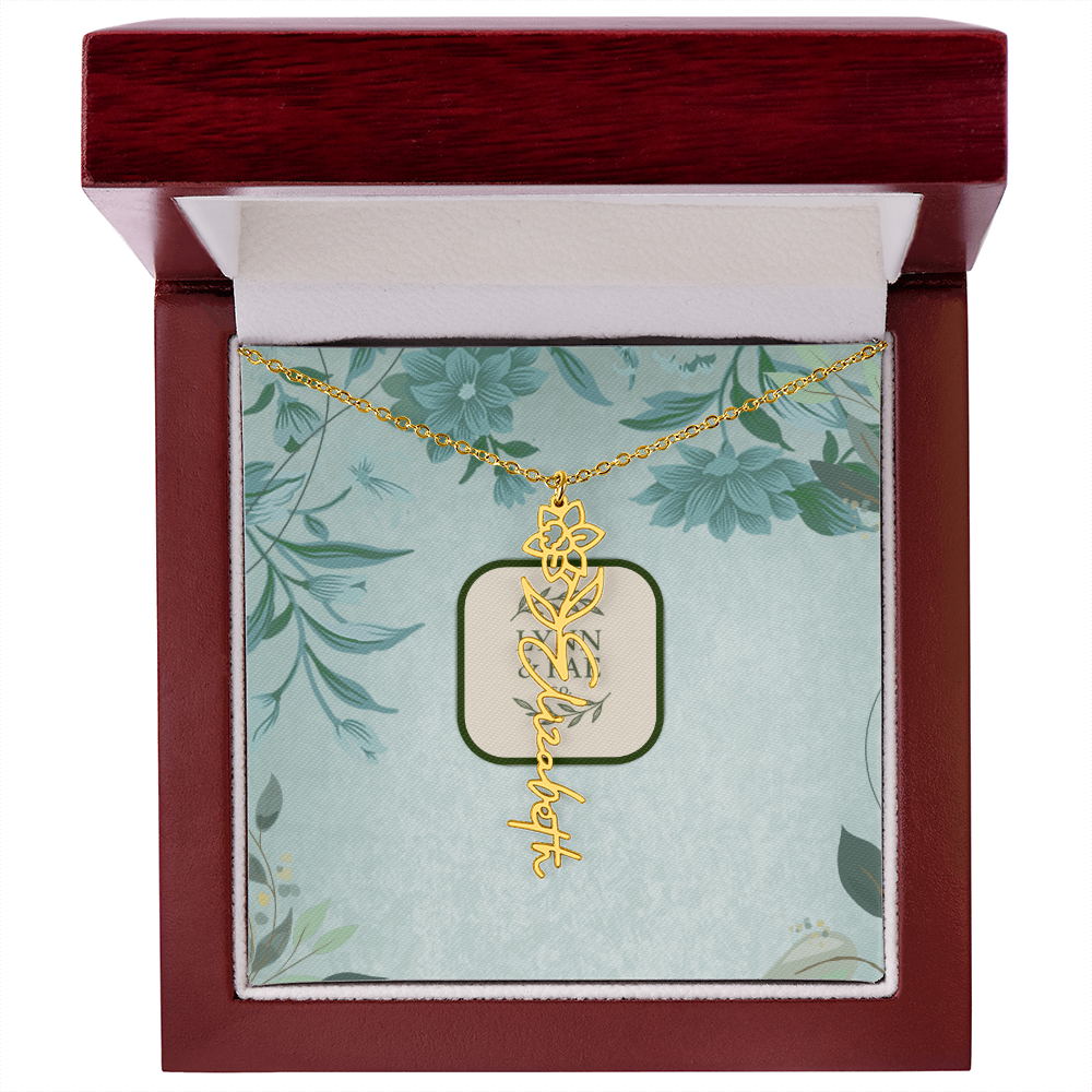 The Blooming Beauty Name Necklace
