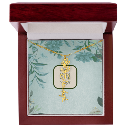 The Blooming Beauty Name Necklace