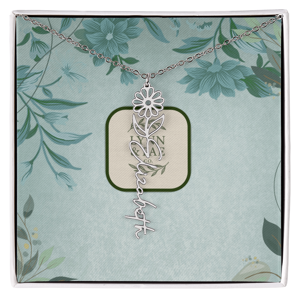 The Blooming Beauty Name Necklace