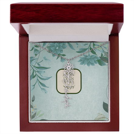 The Blooming Beauty Name Necklace