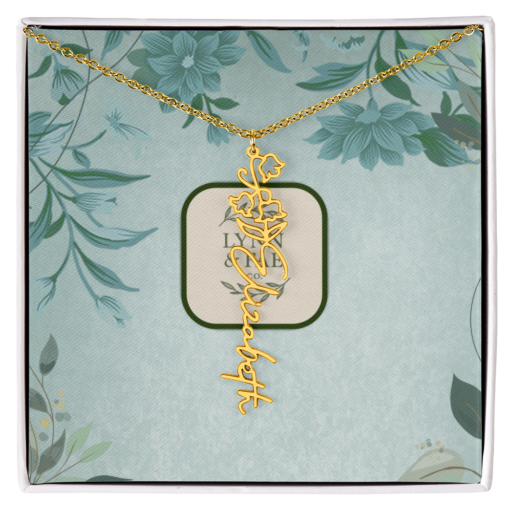 The Blooming Beauty Name Necklace